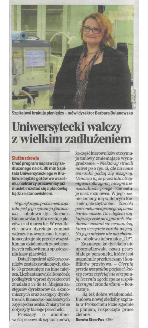 uniwersytecki walczy z wielkim zadluzeniem