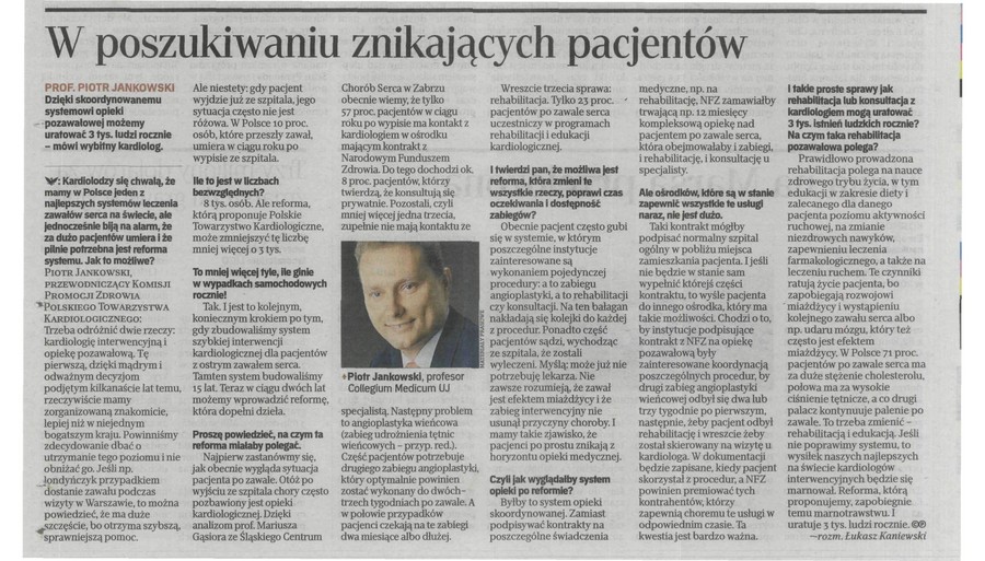 W poszukiwaniu znikających pacjentów