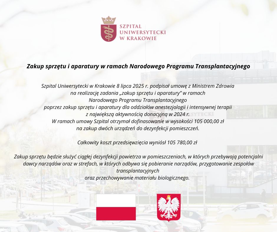 zakup sprzętu i aparatury