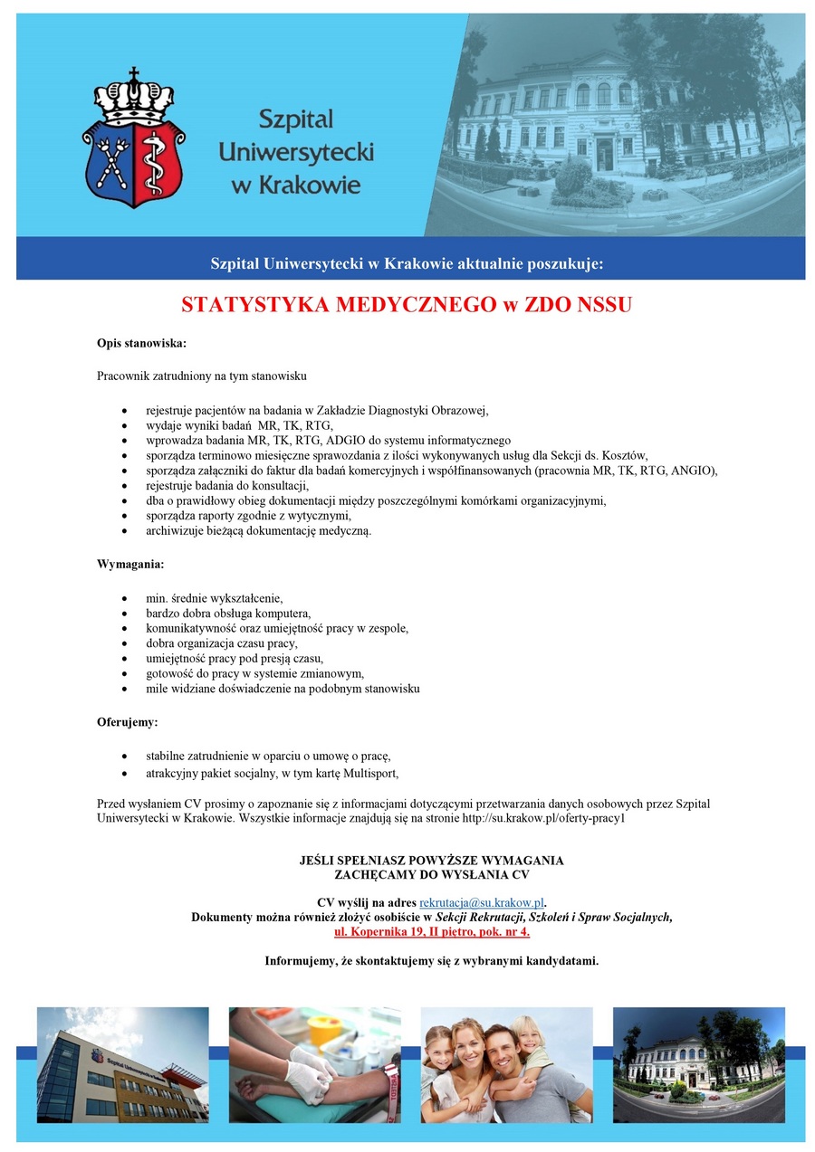 Statystyk medyczny w ZDO NSSU