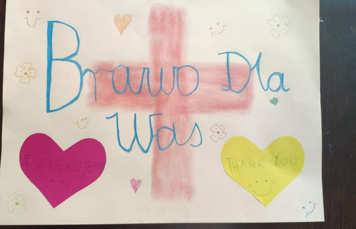 Rysunek dziecka - serce