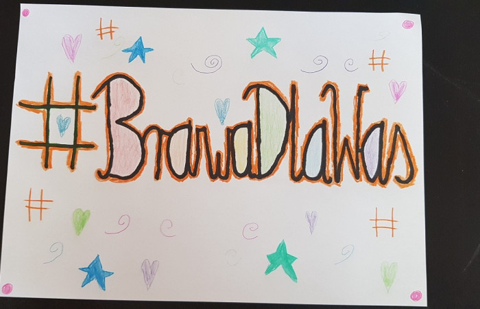 Rysunek dziecka - brawo dla was