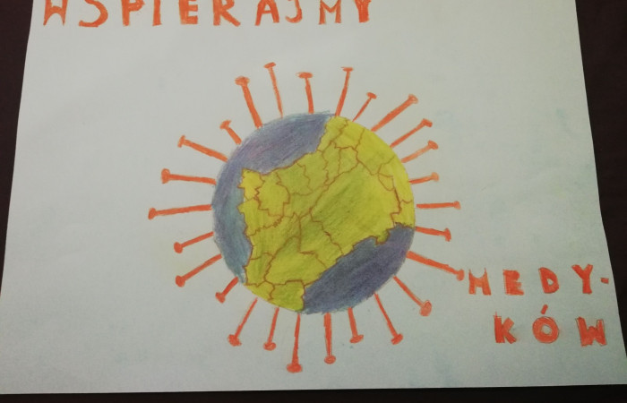 Rysunek dziecka - wirus