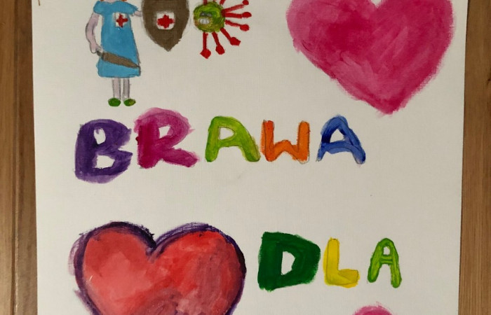 Rysunek dziecka - serce