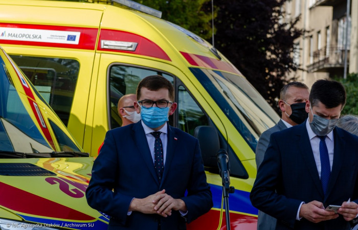 Łukasz Kmita Wojewoda Małopolski oraz Łukasz Smółka Wicemarszałek Województwa Małopolskiego