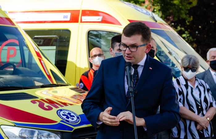 Łukasz Kmita Wojewoda Małopolski przemawia