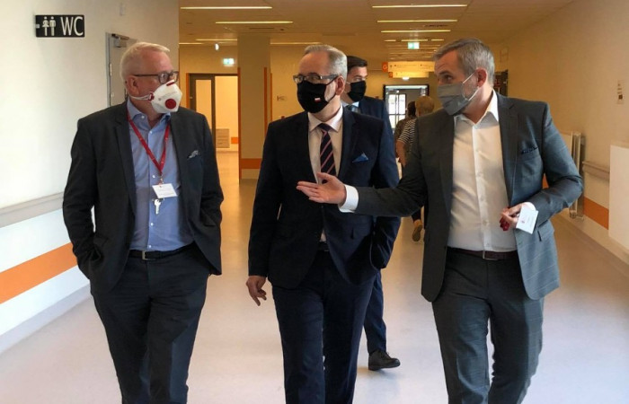 Marcin Jędrychowski, Dyrektor SU i Minister Zdrowia, Adam Niedzielski, prof. Andrzej Matyja