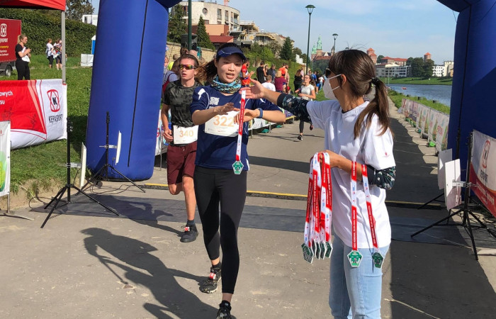 Bieg Kordian - uczestnicy na mecie