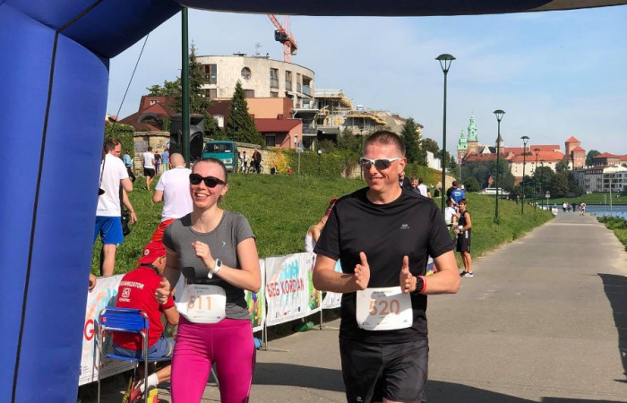 Bieg Kordian - uczestnicy dobiegają a mecie