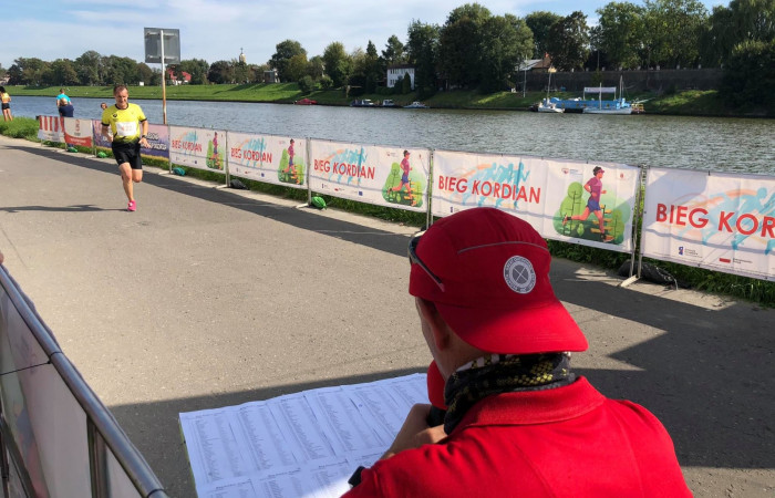 Bieg Kordian - uczestnicy na mecie