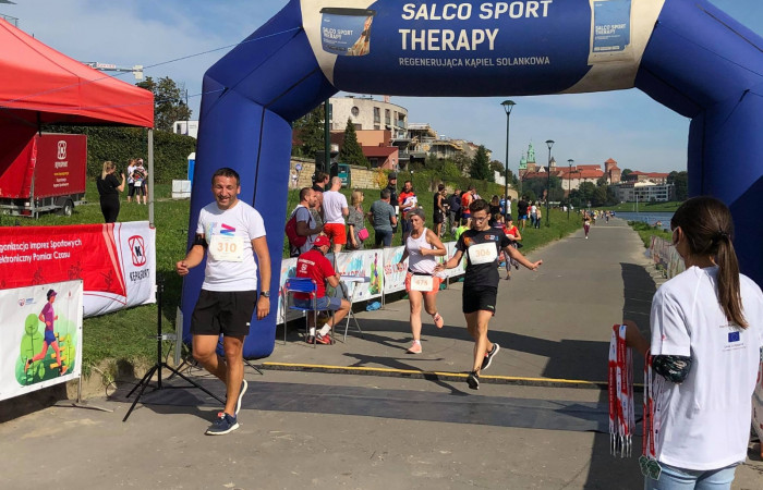 Bieg Kordian - uczestnicy na mecie