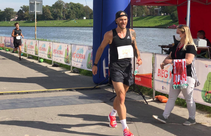Bieg Kordian - uczestnicy na mecie