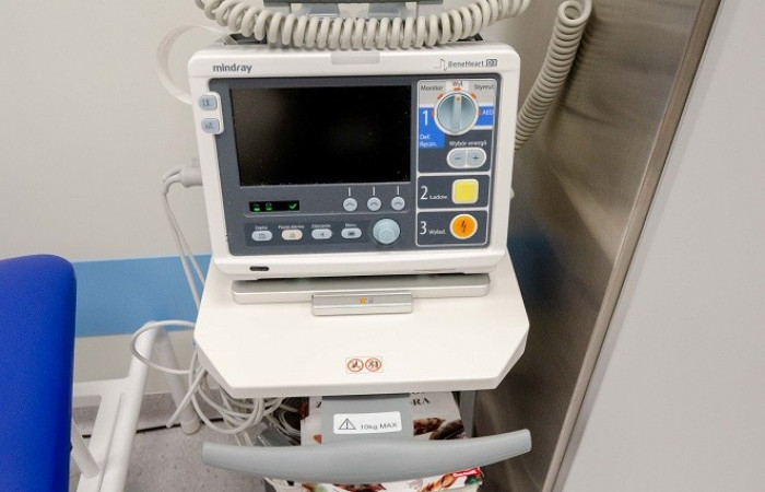 Pokój diagnostyczny, zbliżenie na sprzęt