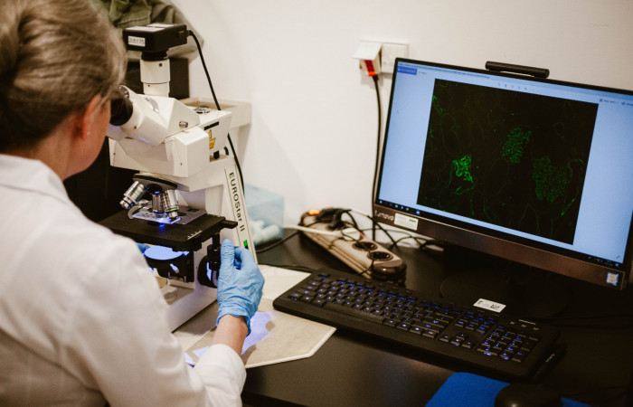 Wnętrze pracowni laboratoryjnej