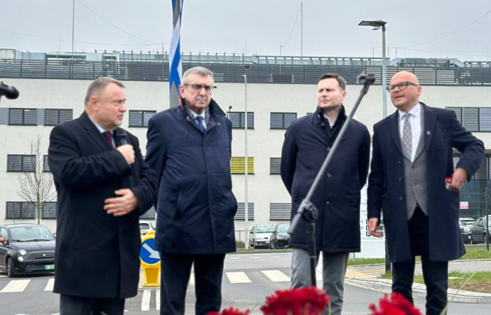 uroczystość otwarcia ronda im. profesora Tempki