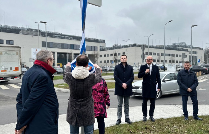 uroczystość otwarcia ronda im. profesora Tempki