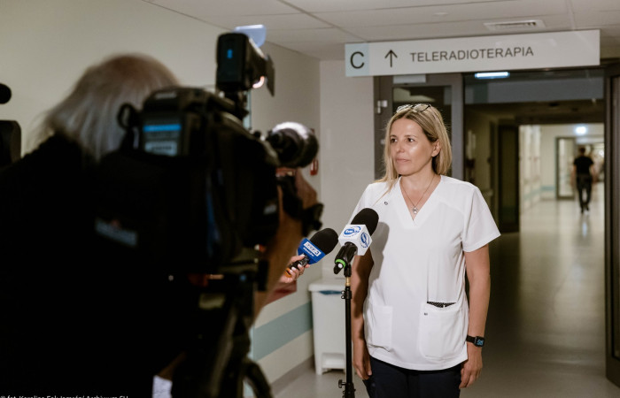 dr Barbara Lisiecka, Kierownik Zakładu Radioterapii Szpitala Uniwersyteckiego w Krakowie.
