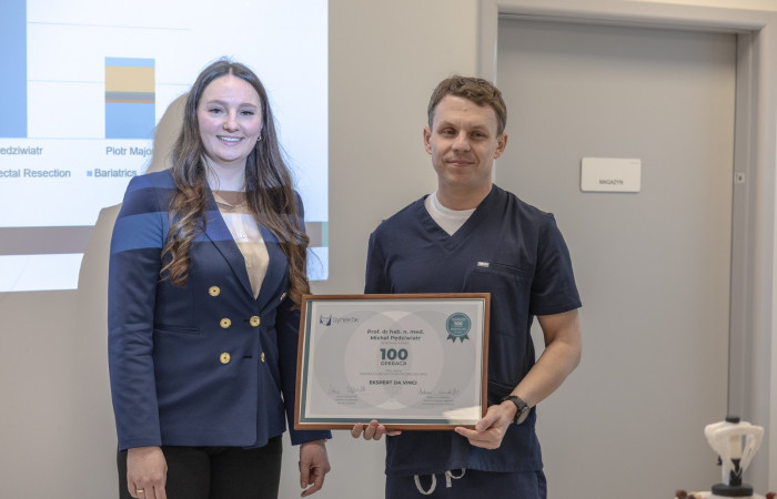 Obchody tysiecznej operacji systemem robotycznym daVinci